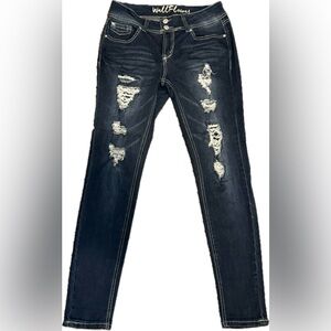 Wallflower Skinny Distressed Jeans